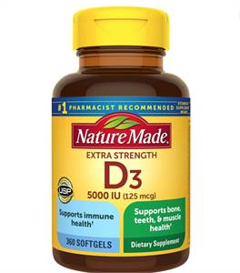 Vitamin D - Nature Made Extra Strength Vitamin D3 5000 IU (125 mcg)