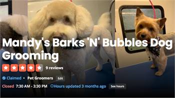 Mandy's Barks 'N' Bubbles Dog Grooming