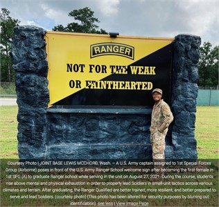 First female with 1st Special Forces Group (Airborne) rejects failure, graduates Ranger School