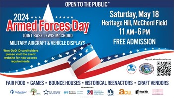 Public welcome to attend JBLM’s 2024 Armed Forces Day May 18